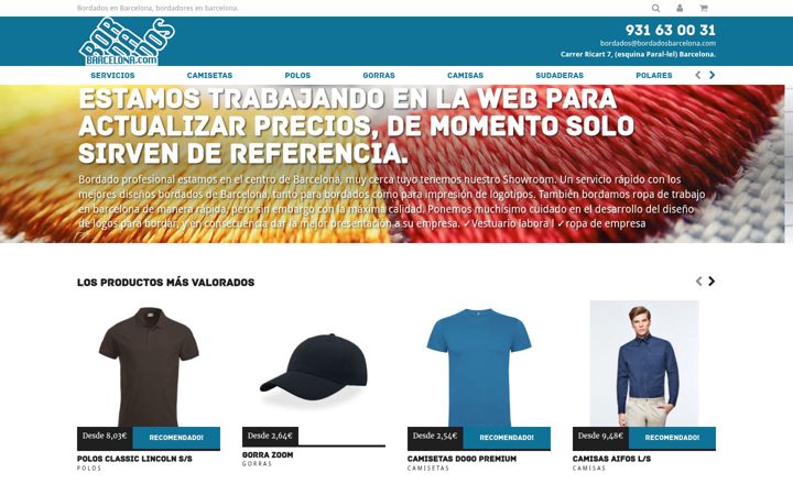 Screenshot of bordadosbarcelona.com