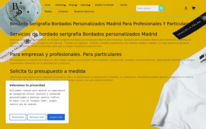 Screenshot of bordadoserigrafia.com
