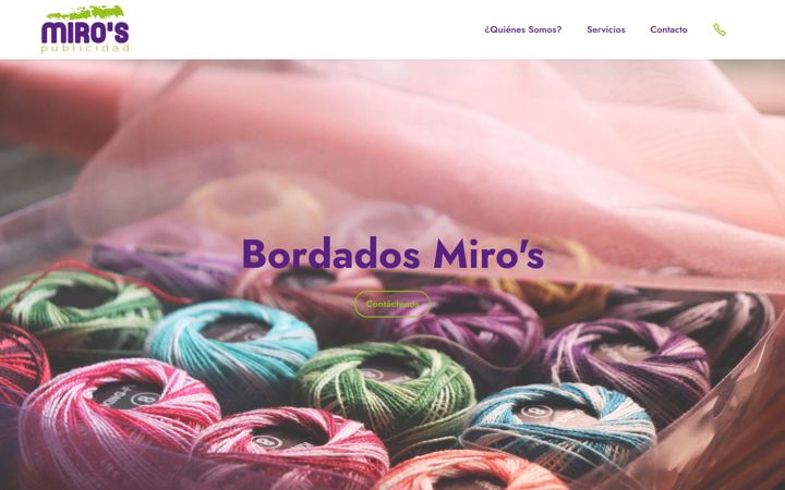 Screenshot of bordadosmiros.com