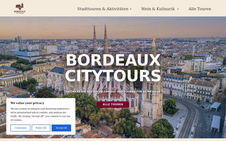 Skjámynd af bordeaux-citytours.de