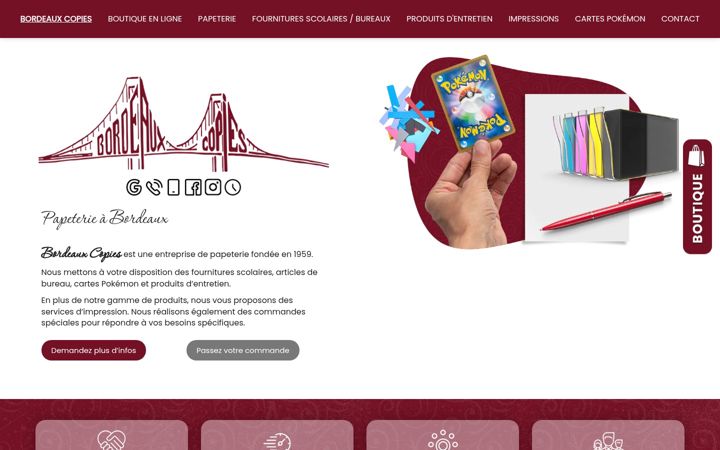 Screenshot of bordeaux-copies.fr