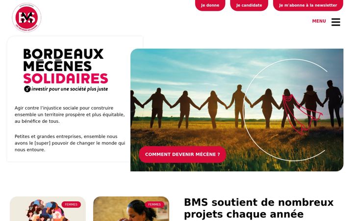 Screenshot of bordeauxmecenes.org
