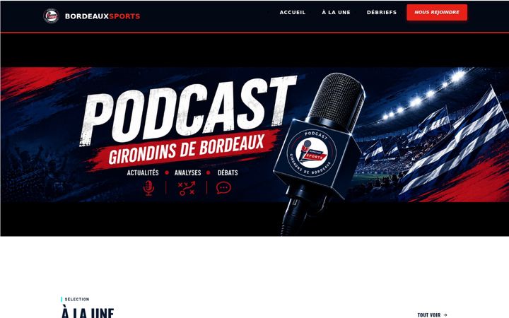 Screenshot of bordeauxsports.fr