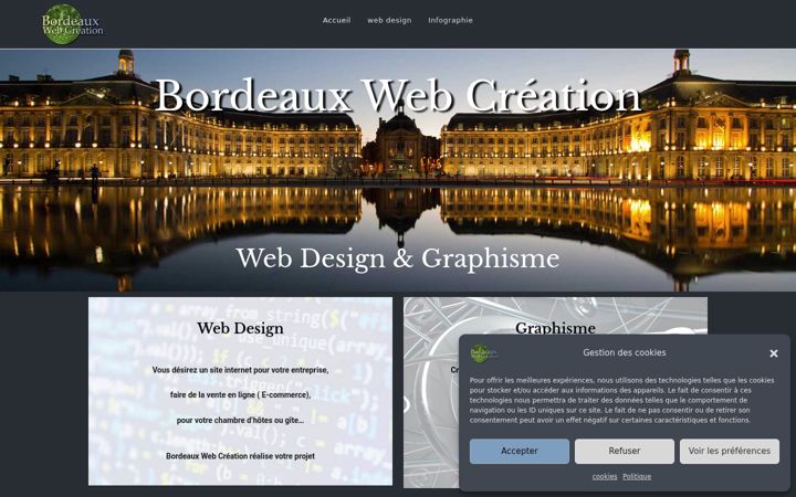 Screenshot of bordeauxwebcreation.com