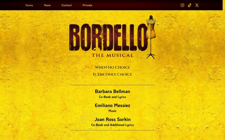 Screenshot of bordellothemusical.com