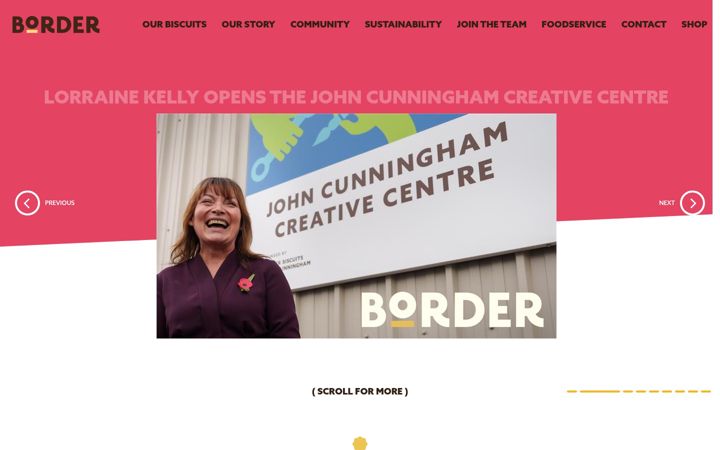 Screenshot of border.co.uk