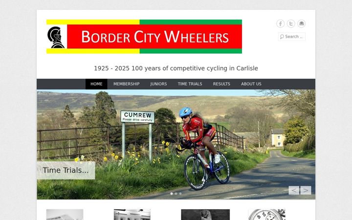 Screenshot of bordercitywheelers.org.uk