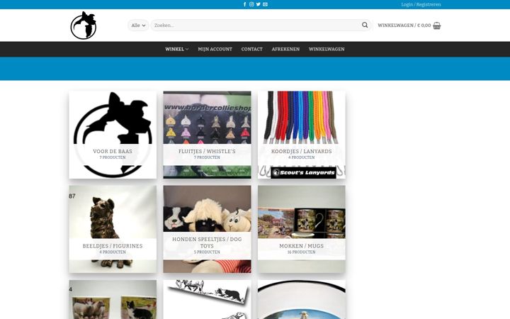 Screenshot di bordercollieshop.nl
