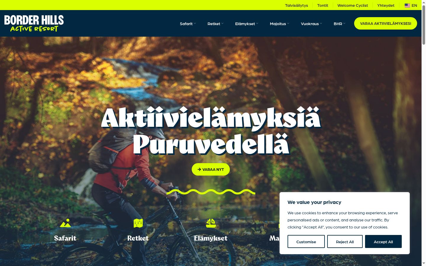 Sutikimo reklamjuostės, rodytos prieš bet kokią sąveiką, ekrano kopija