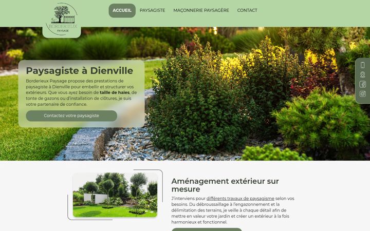 Screenshot of borderieuxpaysage.fr