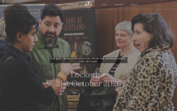 Screenshot of borderlandswhiskyfestival.com