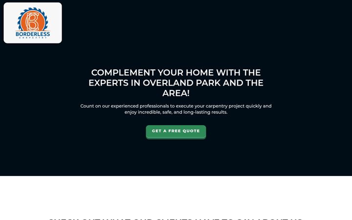 Screenshot of borderlesscarpentry.com