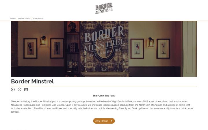 Screenshot of borderminstrel.co.uk