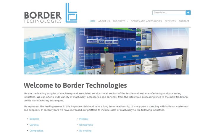 Screenshot of bordertechnologies.co.uk