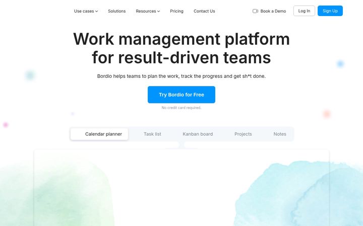Screenshot of bordio.com