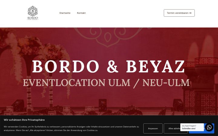 Screenshot of bordoevent.com