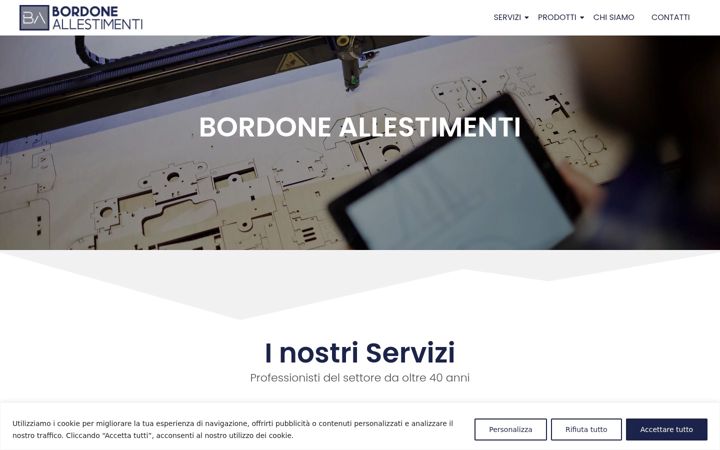Screenshot of bordoneallestimenti.it