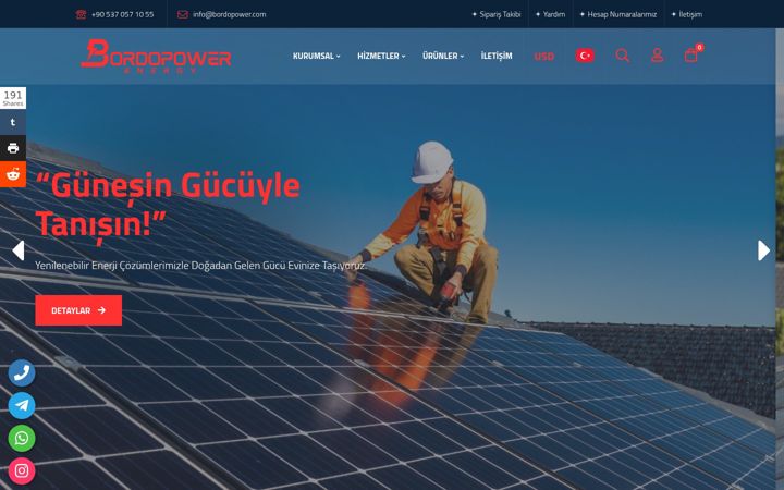 Screenshot of bordopower.com