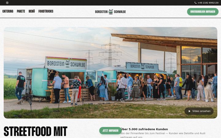 Capture d'écran de bordsteinschwalbefoodtruck.com