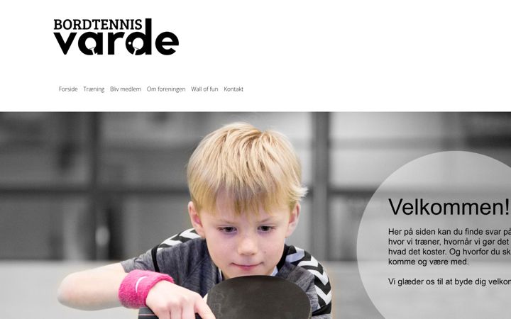 Screenshot of bordtennisvarde.dk