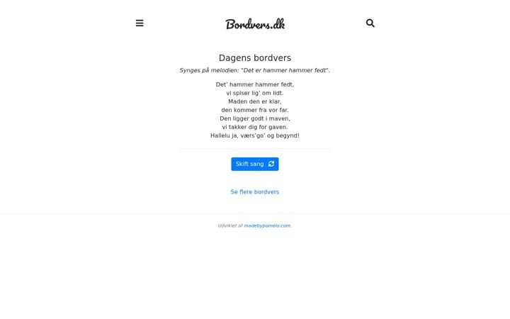Screenshot of bordvers.dk