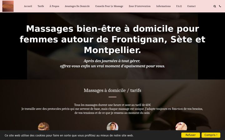 Screenshot of boreal-bienetre.fr