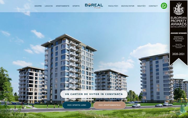 Screenshot of boreal-plus.ro