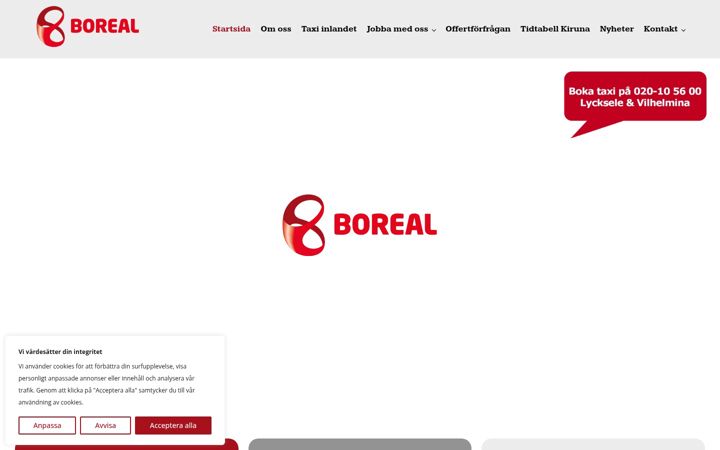 Screenshot of boreal.se