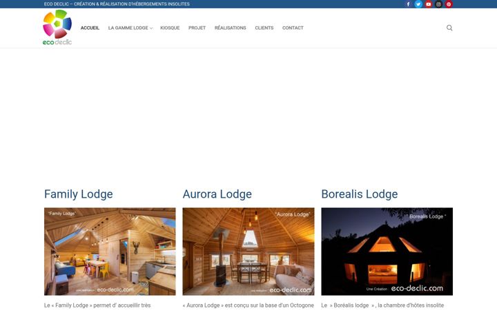 Screenshot of borealis-lodge.com