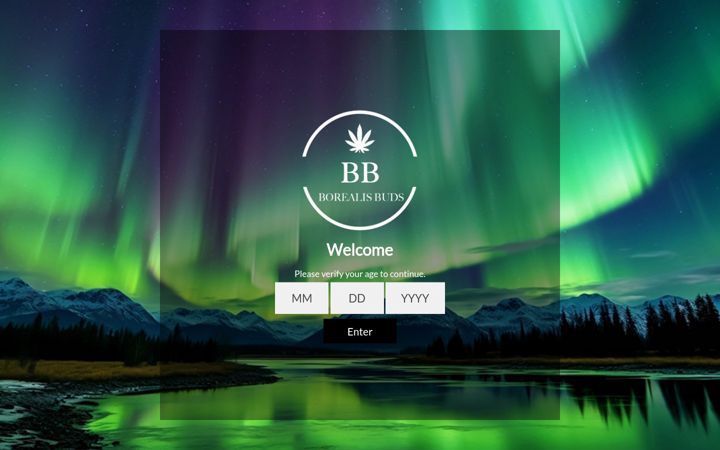 Screenshot of borealisbuds.ca