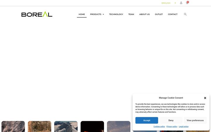 Screenshot of borealoutdoor.com