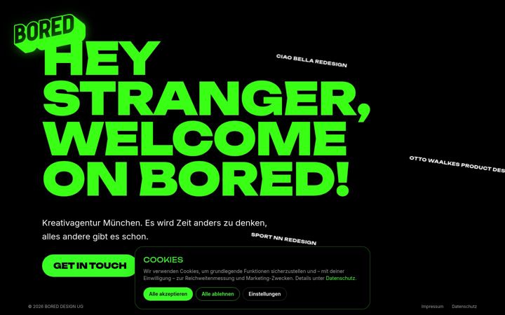 Screenshot of bored-design.de
