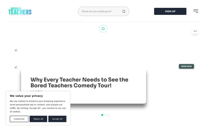 Screenshot of boredteachers.com