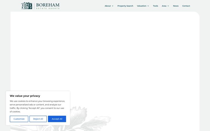 Screenshot of borehamestates.co.uk
