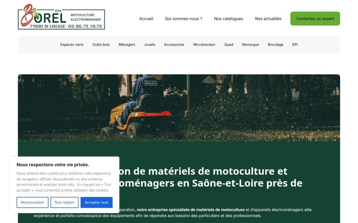 Screenshot of borel-motoculture.fr