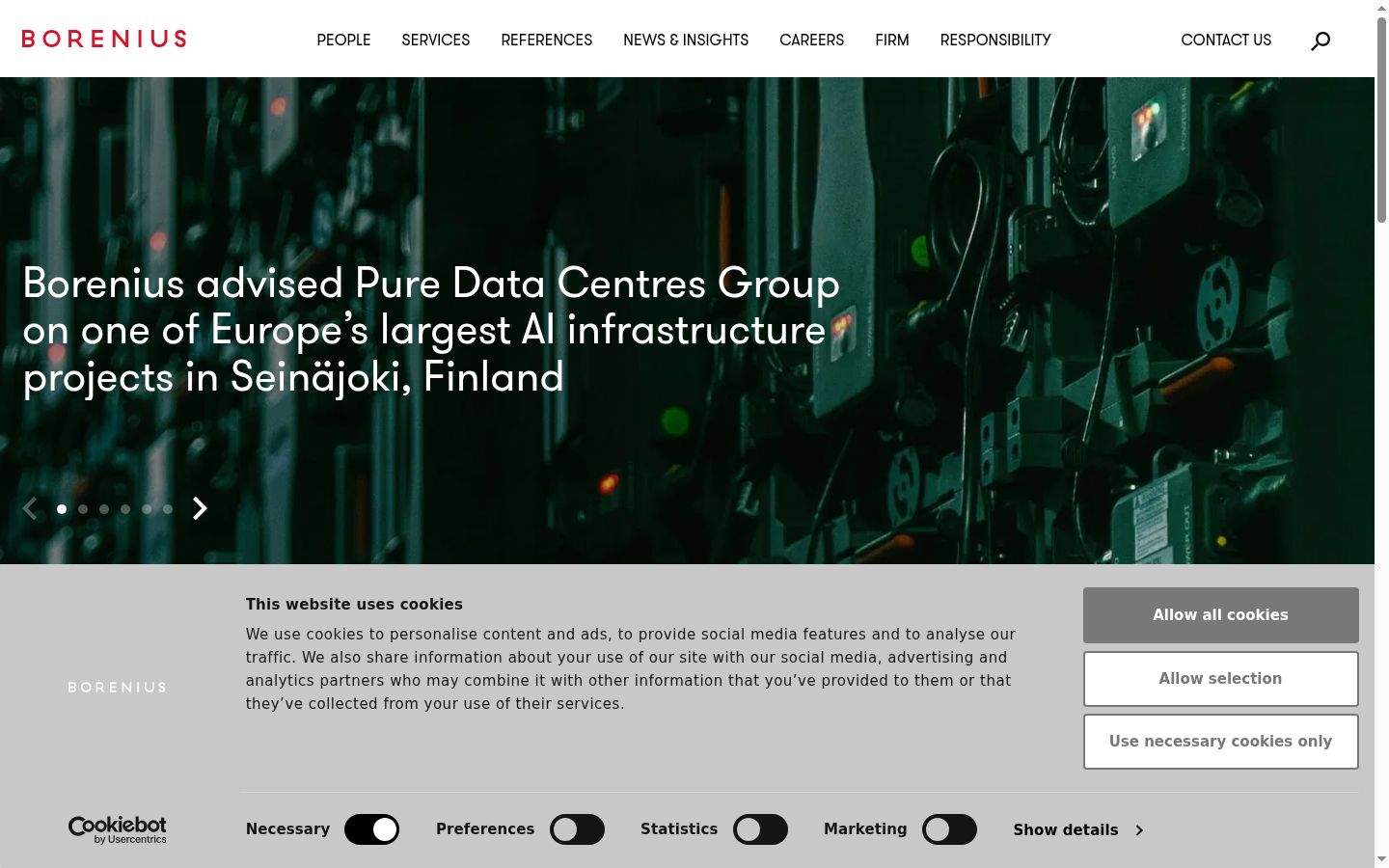 Screenshot tal-banner tal-kunsens muri qabel kwalunkwe interazzjoni