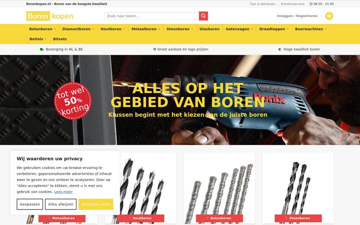 Screenshot of borenkopen.nl