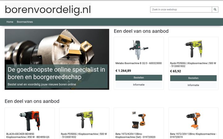 Skjámynd af borenvoordelig.nl