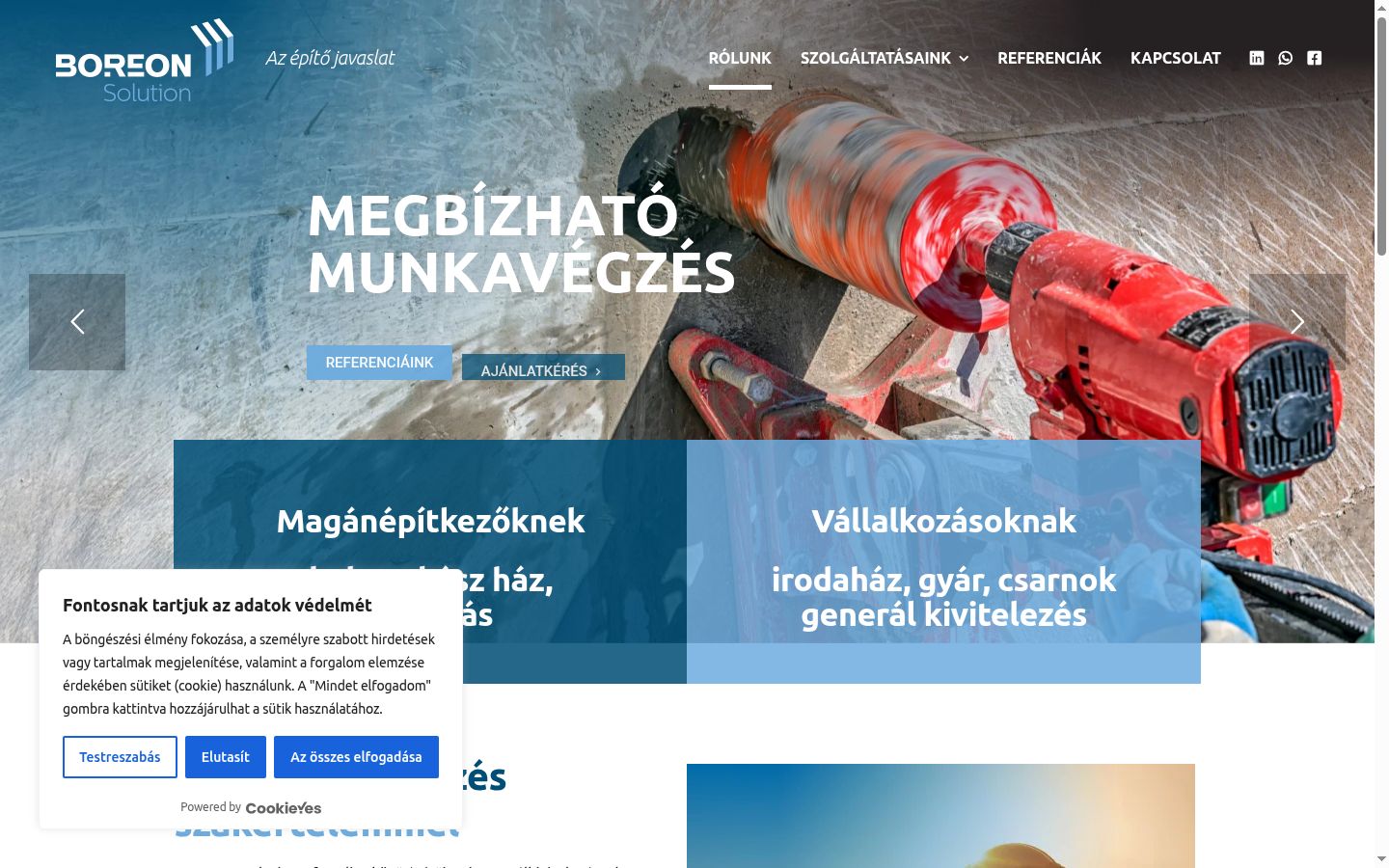 Ekrānuzņēmums ar piekrišanas baneri, kas tika rādīts pirms jebkādas mijiedarbības