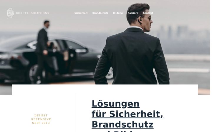 Screenshot of boretti-solutions.de
