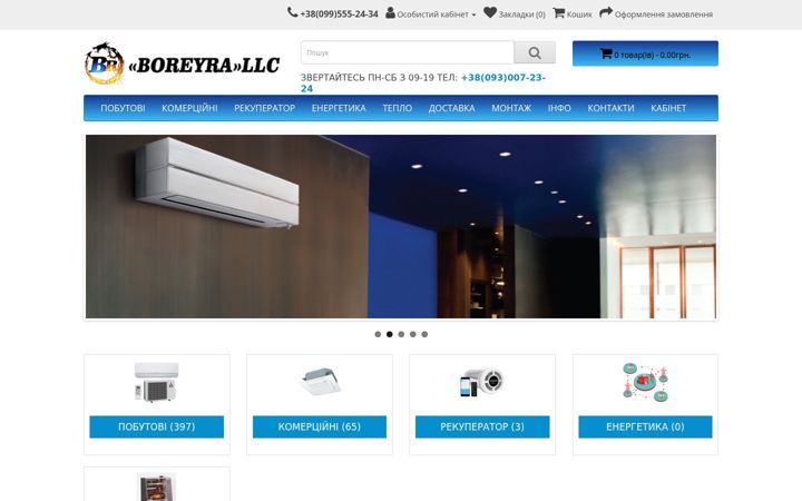 Screenshot of boreyra.kiev.ua