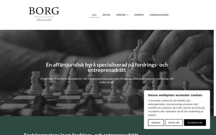 Screenshot of borgaffarsjuridik.se