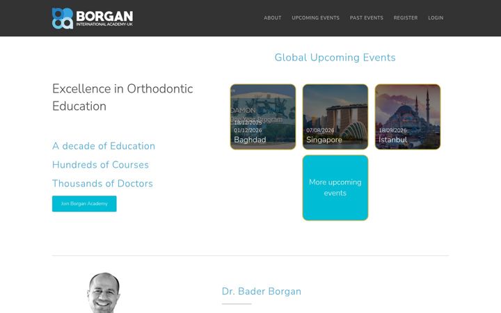 Screenshot of borganacademy.com