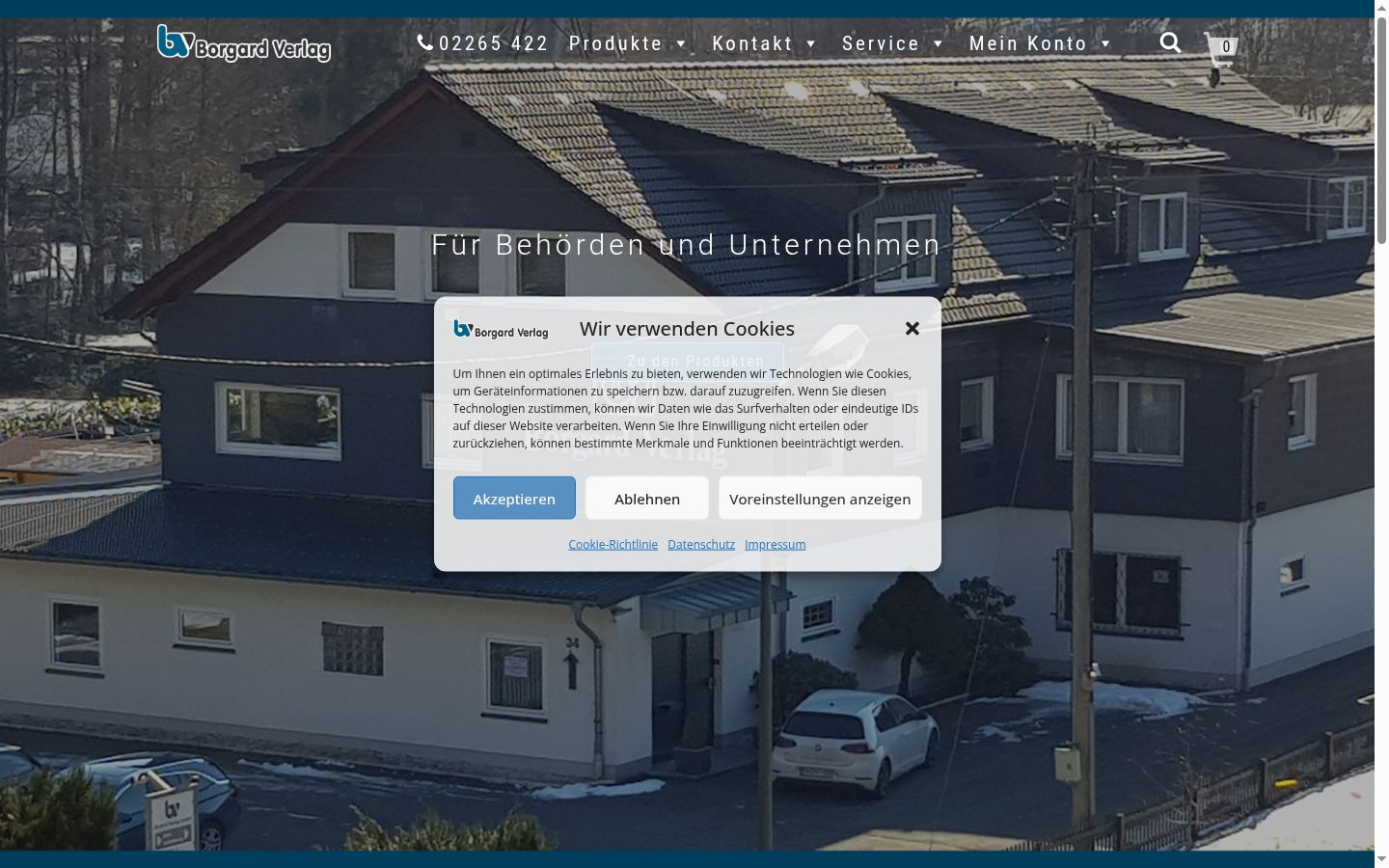 Capture d'écran de la bannière de consentement affichée avant toute interaction