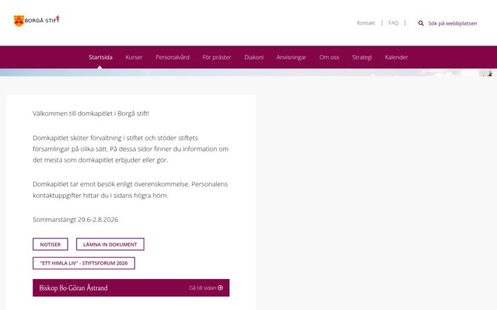 Screenshot of borgastift.fi