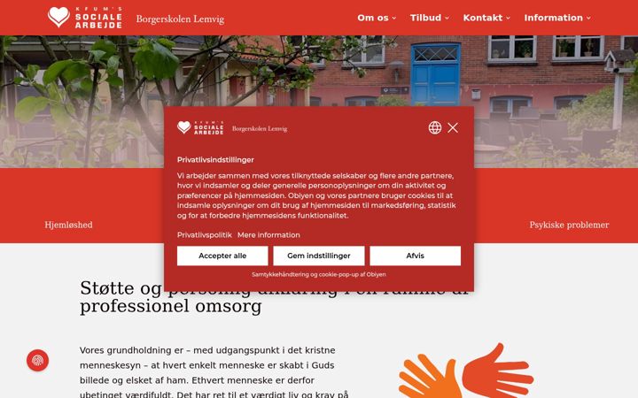 Screenshot of borgerskolen-lemvig.dk