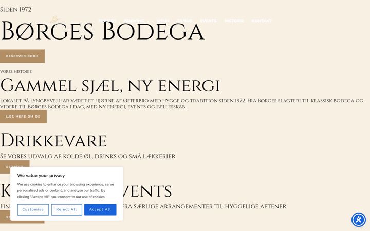 Screenshot of borgesbodega.dk