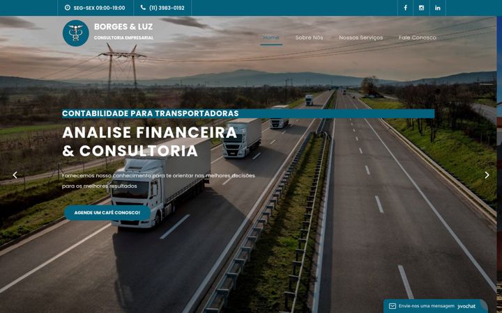 Screenshot of borgeseluz.com.br