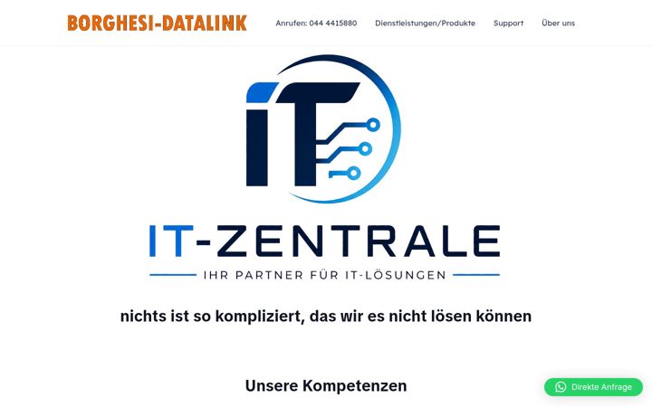 Screenshot of borghesi-datalink.ch
