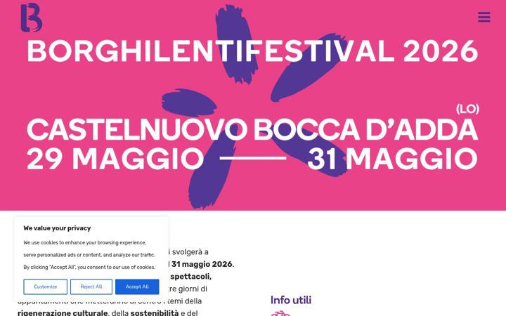 Screenshot of borghilenti.it